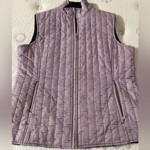 Women's Quilted Cutter & Buck Vest - Light Purple